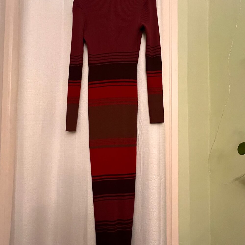 STAUD Shoko Rib-knit Sweaterdress (Syrah Blend) - Picture 6 of 8